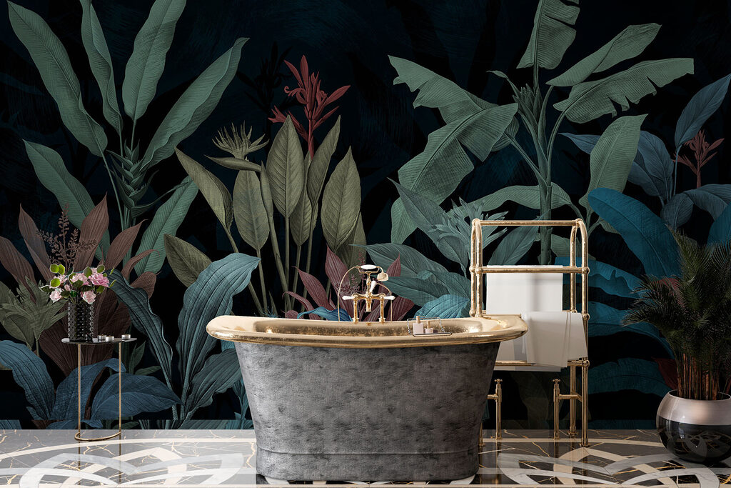 Tropical plants on stems — interior 5