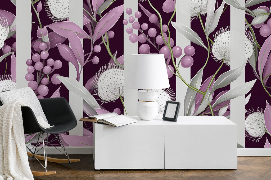 Botanical Stripe Pattern — interior 2