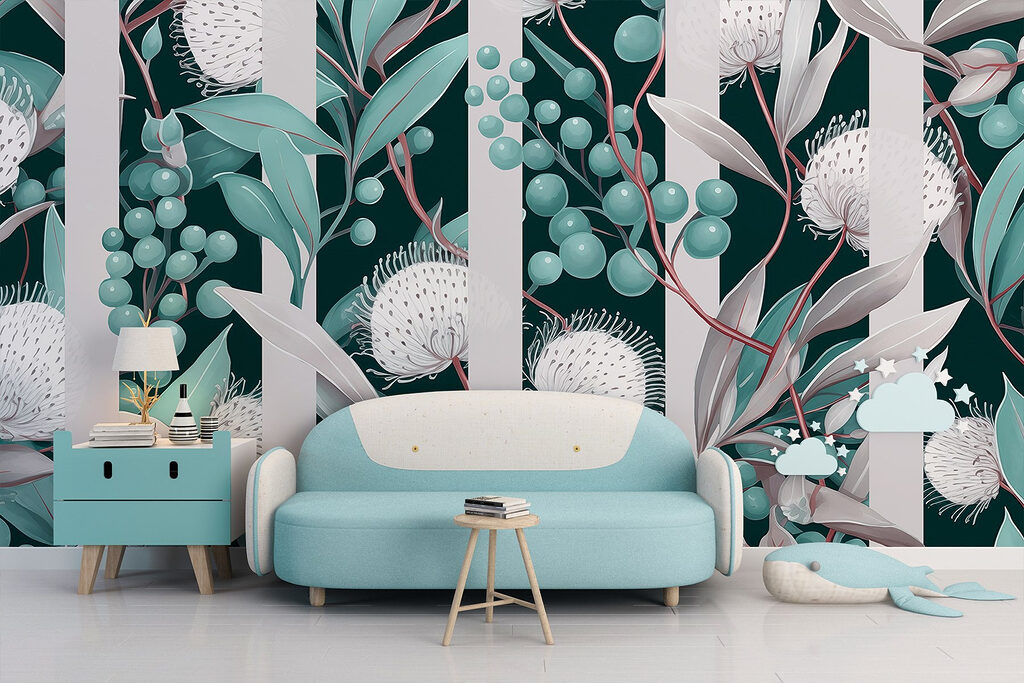 Botanical Stripe Pattern — interior 5