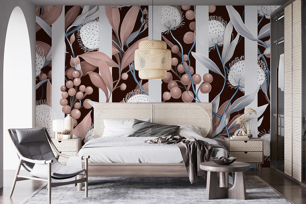 Botanical Stripe Pattern — interior 1