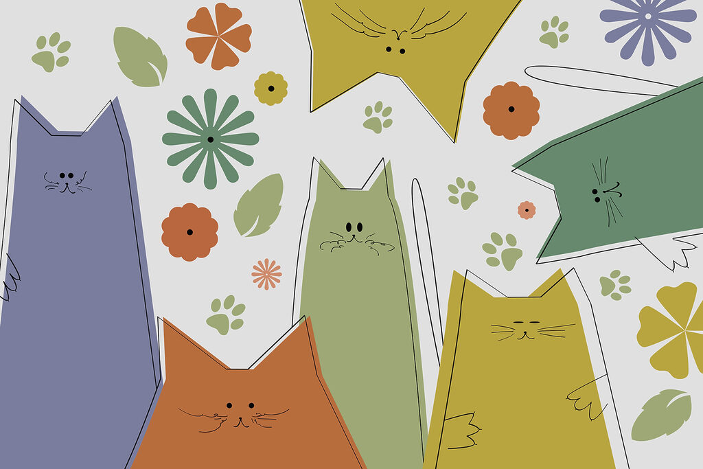 Cats in the Garden — full design
