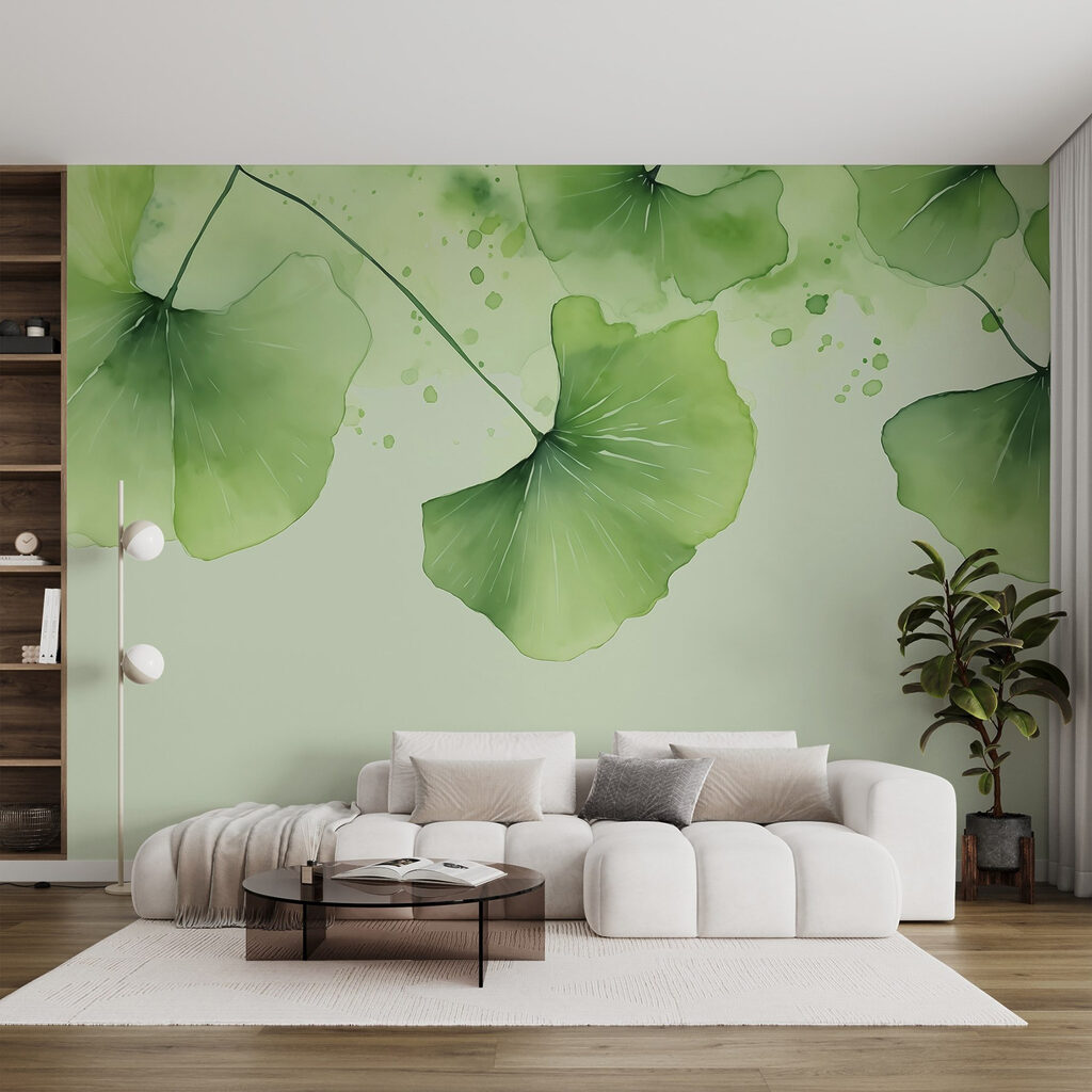 Hanging green leaves — interior 1