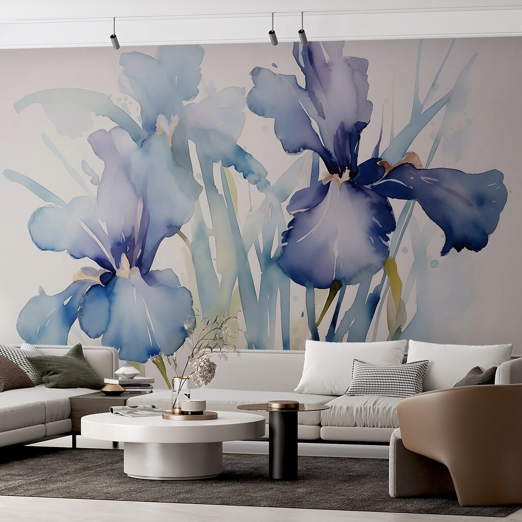 Blue irises — interior 1