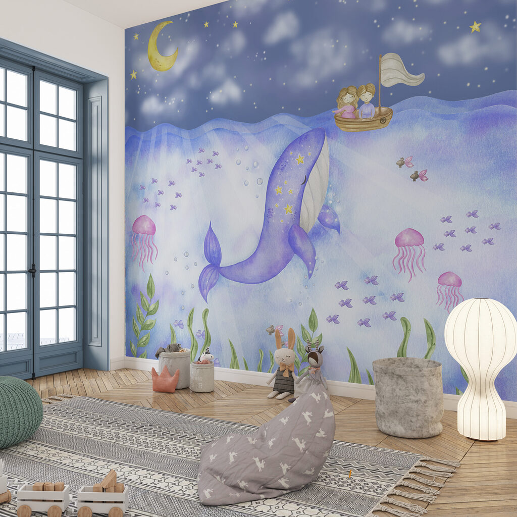 Whale under the stars — interior 1