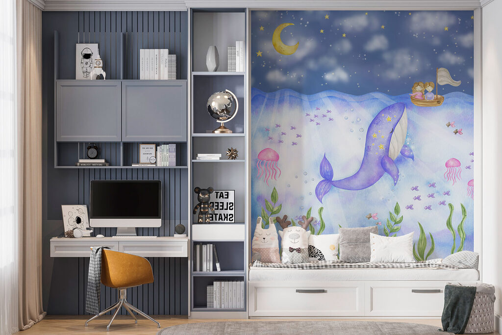 Whale under the stars — interior 2