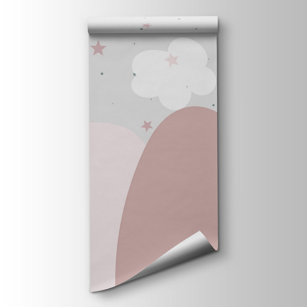Pastel hills and stars — product view