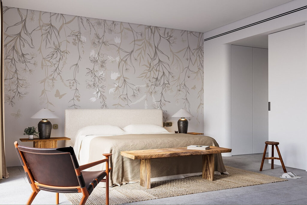 Butterflies on hanging sprigs — interior 1