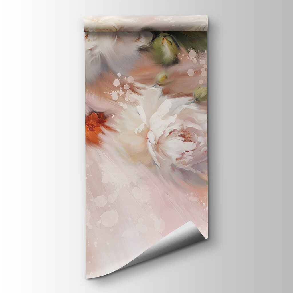 Peonies in soft washes — product view