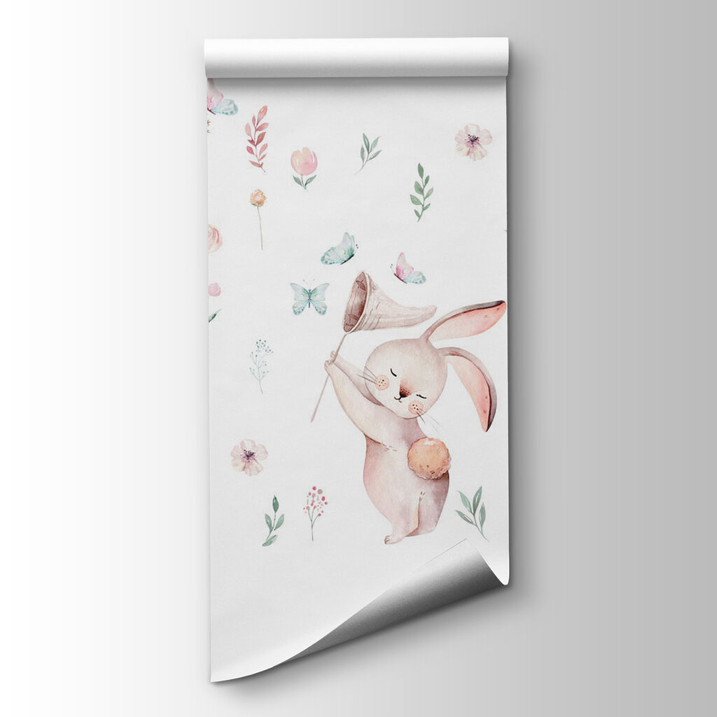 Rabbits among small flowers — product view