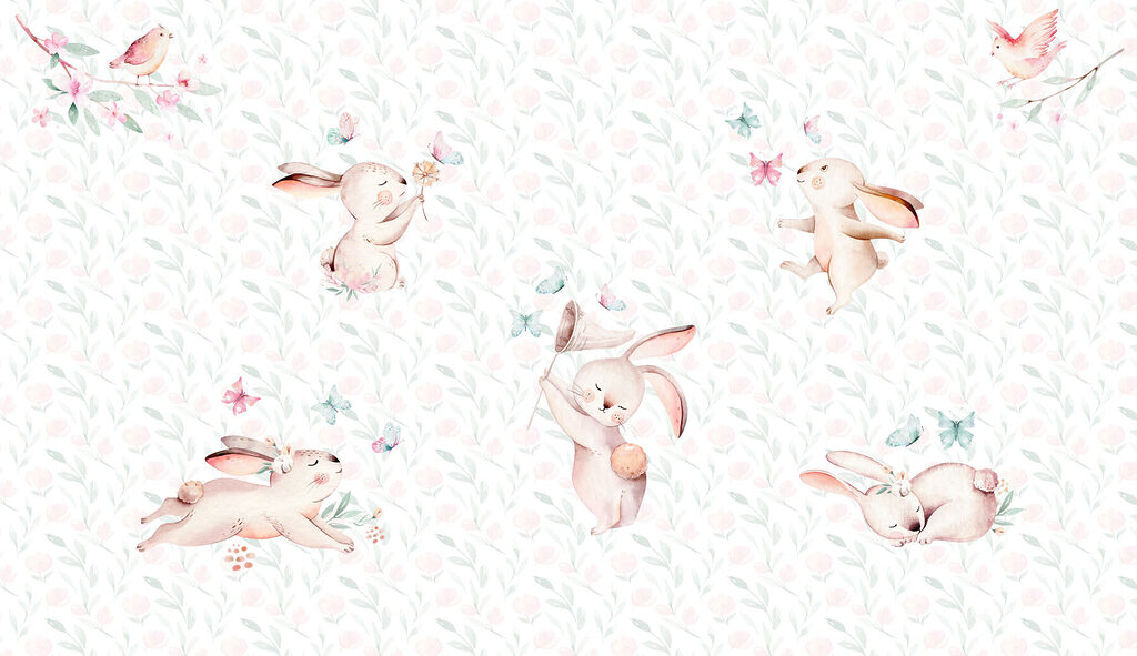 Bunnies and Butterflies — full design