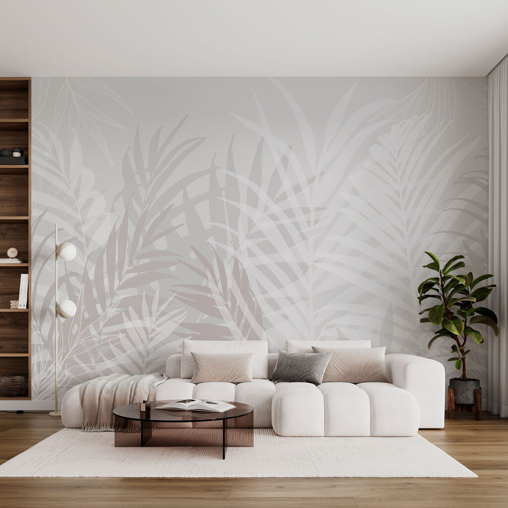 Pale palm leaves — interior 2