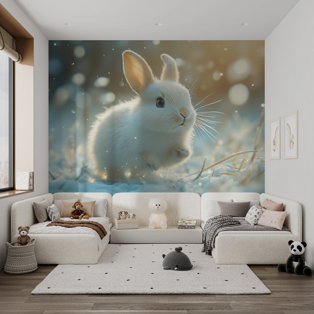 Rabbit in winter light — interior 5