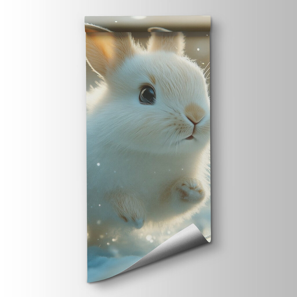 Rabbit in winter light — product view