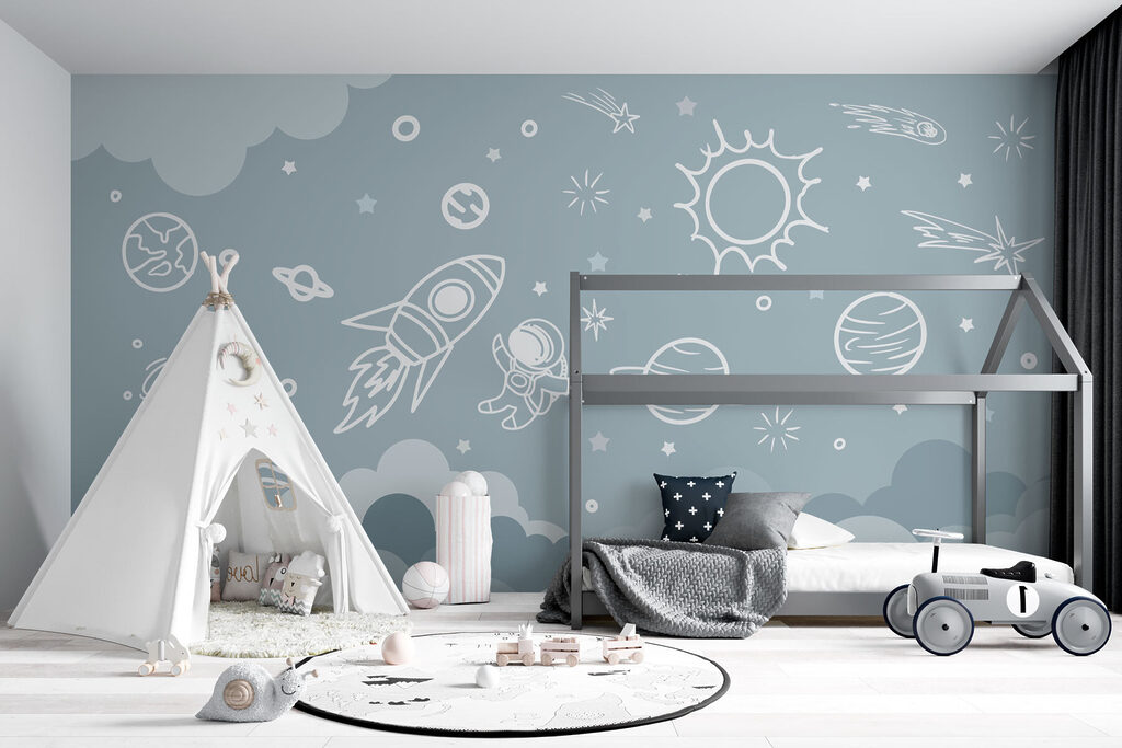 Space Adventure Sketches in an interior