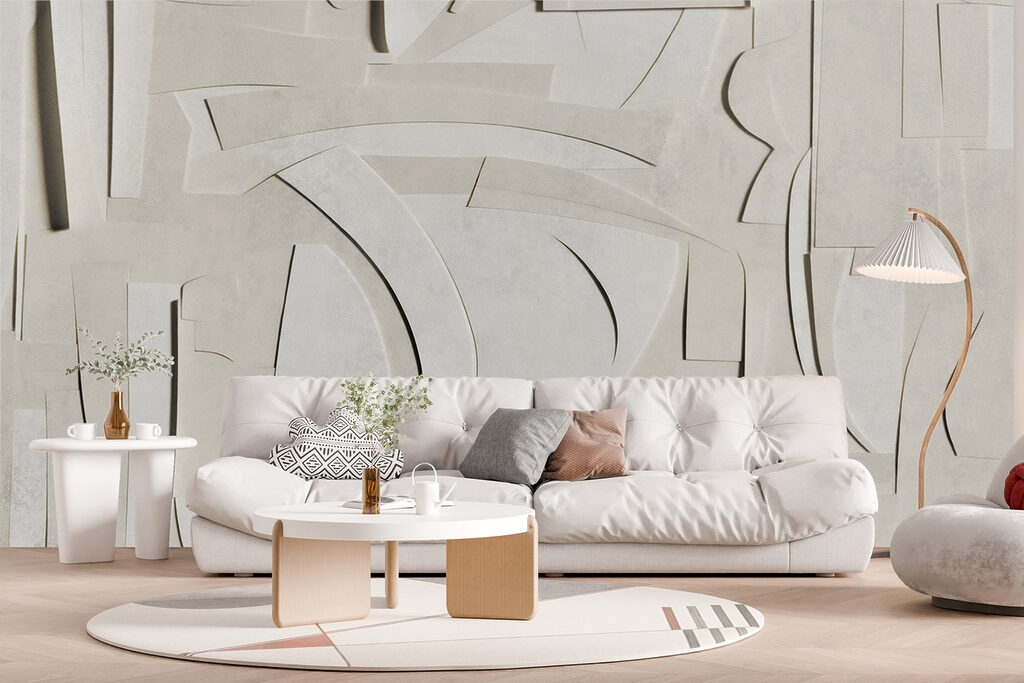 Geometric folds and arches — interior 2