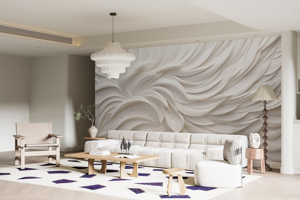 White layers fanning out — interior 3