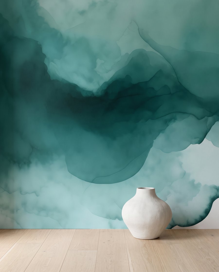 Floating ink clouds — detail