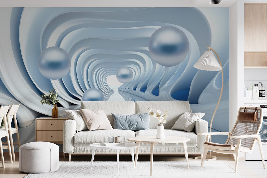 Spheres in a tunnel — interior 1