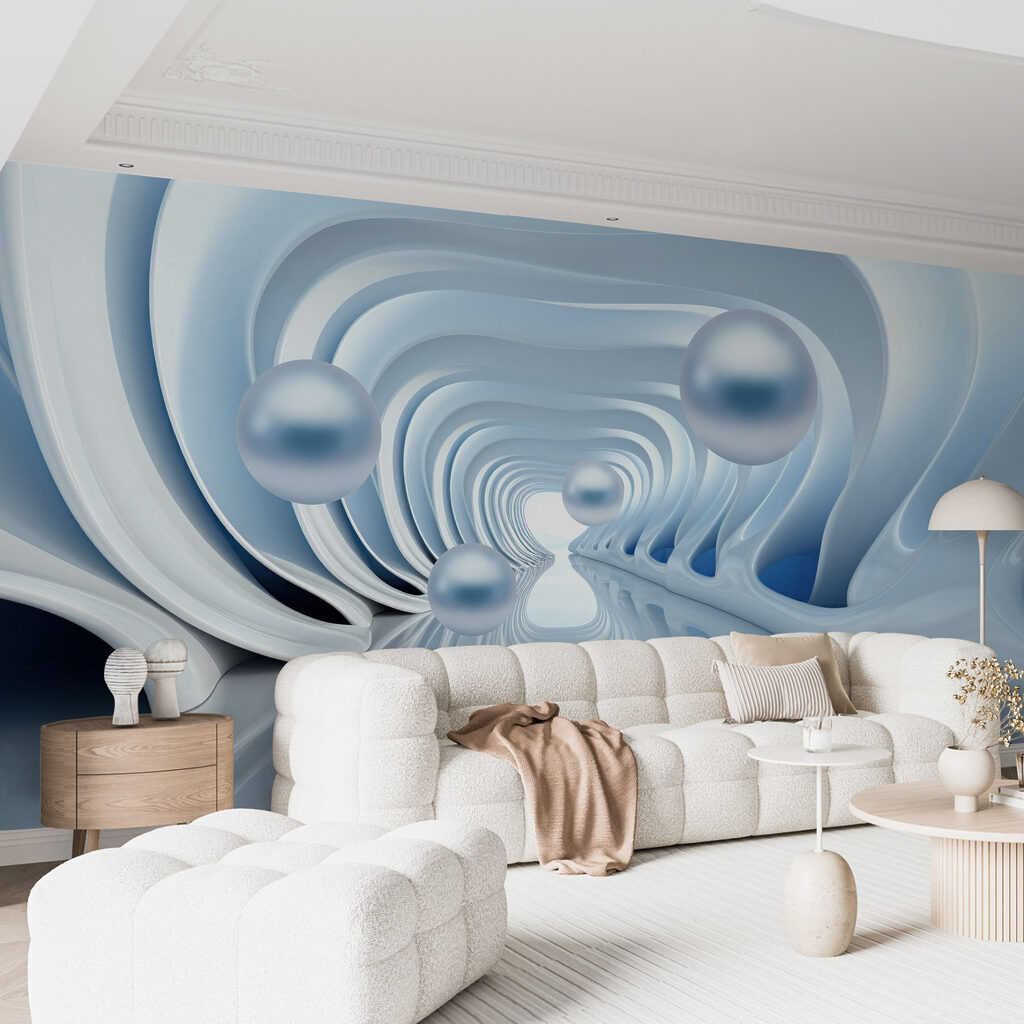 Spheres in a tunnel — interior 2