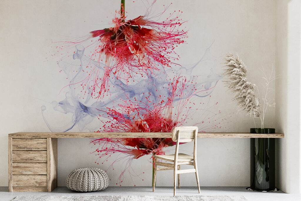 Flowers in ink splashes — interior 3