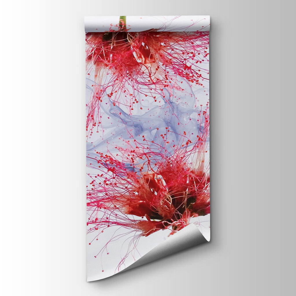 Flowers in ink splashes — product view