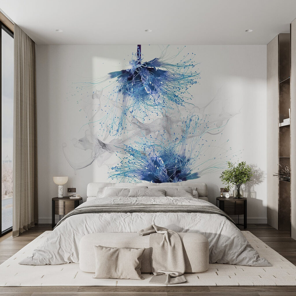 Flowers in Splashed Ink — interior 1