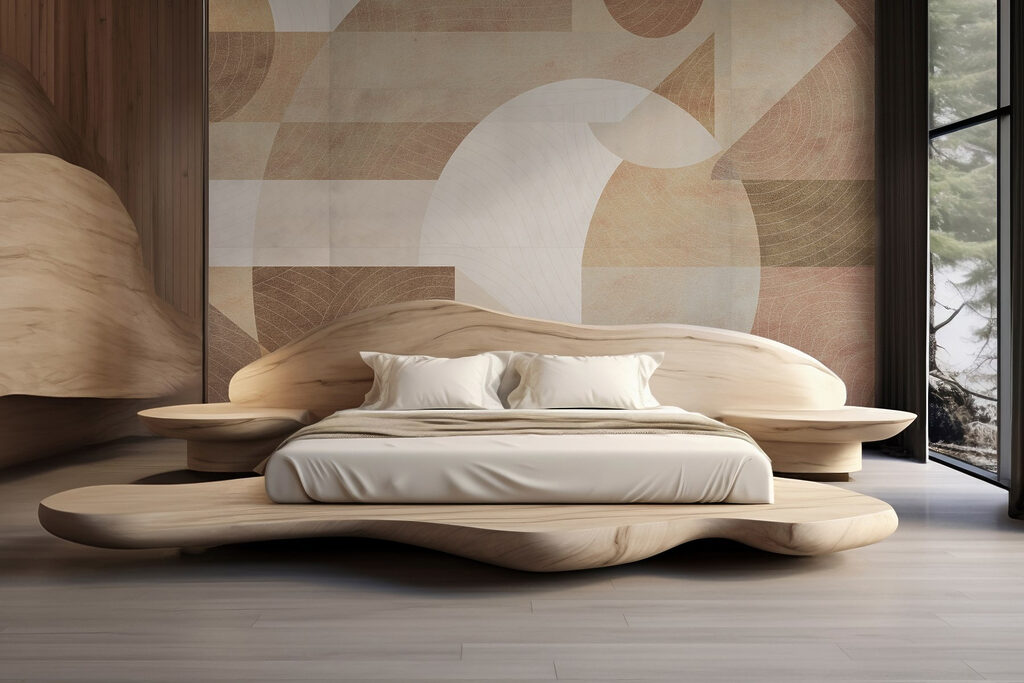Warm geometric shapes — interior 2