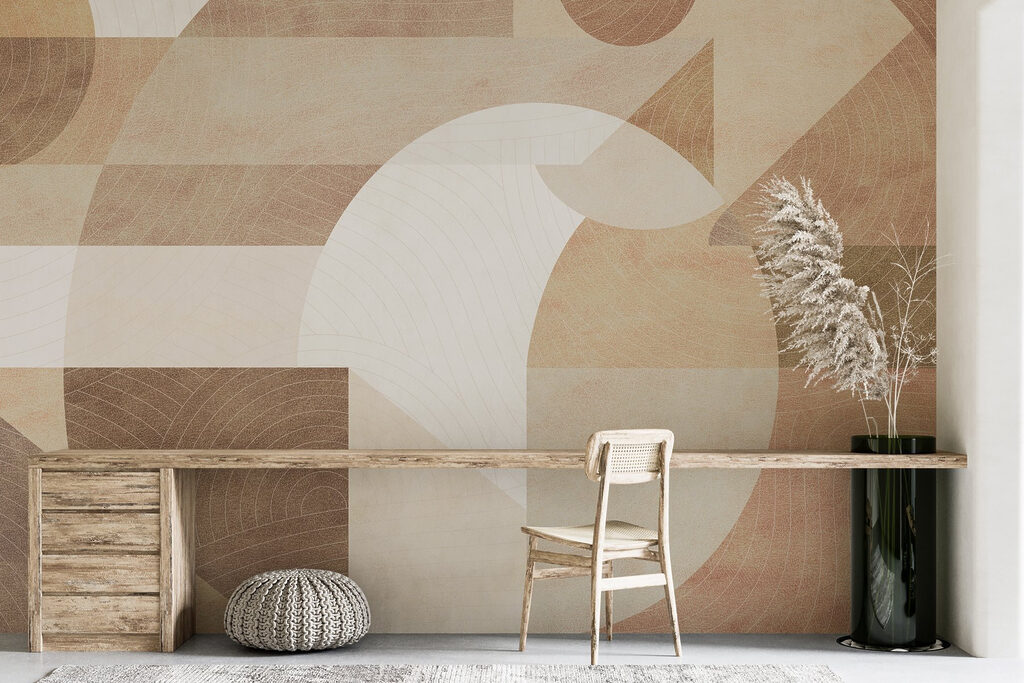 Warm geometric shapes — interior 7