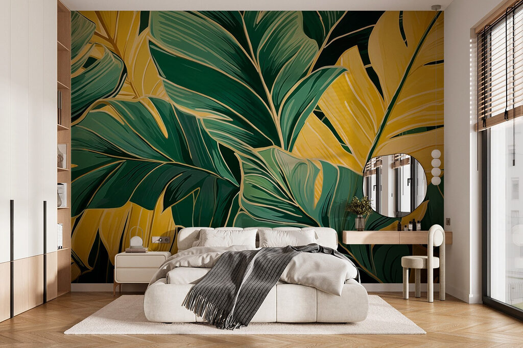 Tropical Leaf Layers in an interior