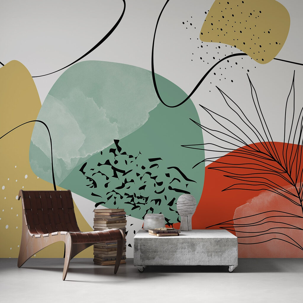 Botanical Colour Play in an interior