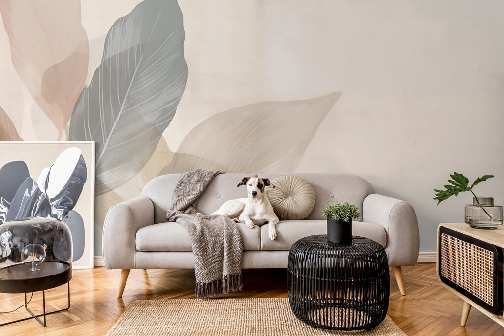 Pale leaves over streaks — interior 2