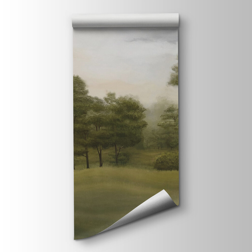 Green pines, rolling hills — product view