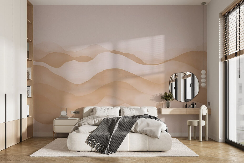 Watercolour Dune Ribbons in an interior