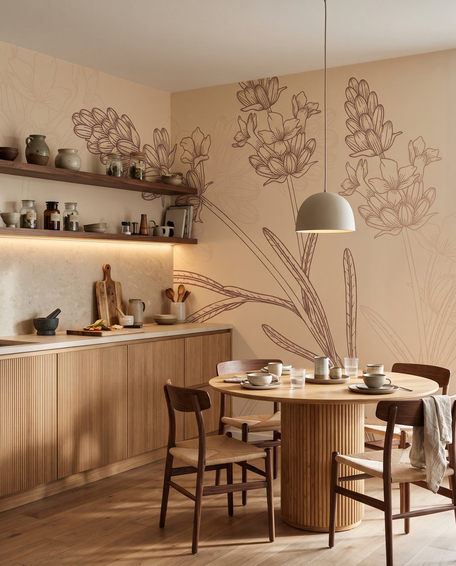 Botanical Chalk Study — interior 1