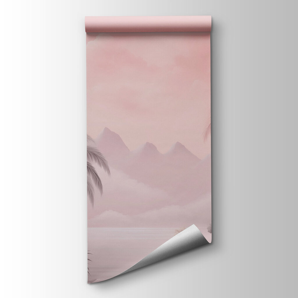 Palms in pink haze — product view
