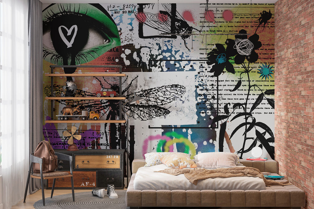 Garden Graffiti in an interior