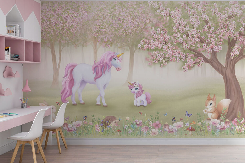 Unicorn Orchard in an interior