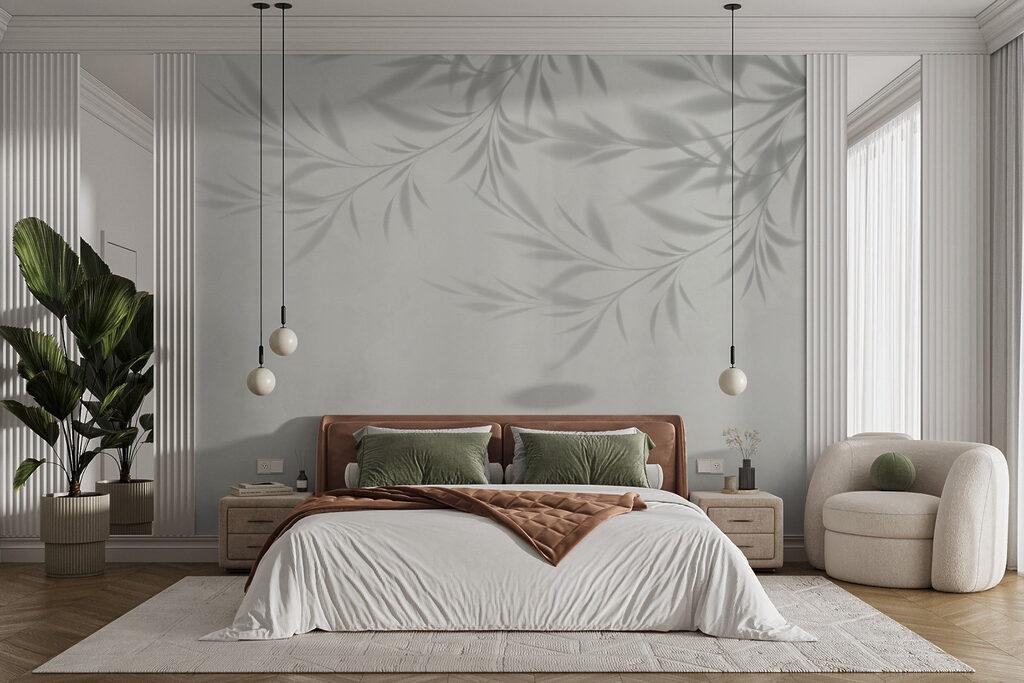 Soft leaf shadows — interior 1
