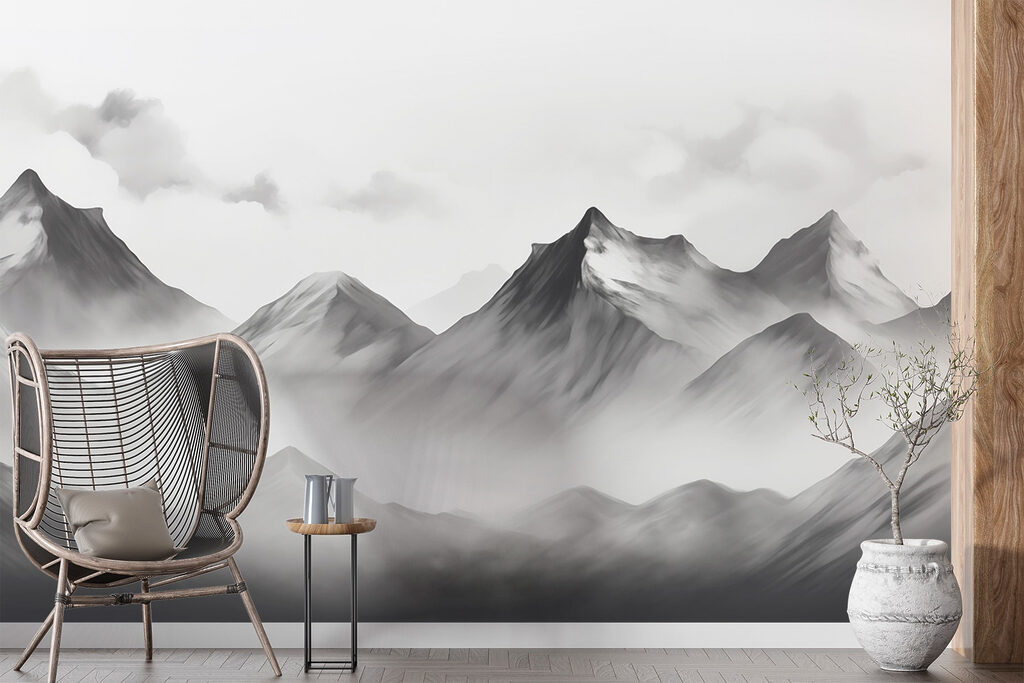Peaks fading into mist — interior 2