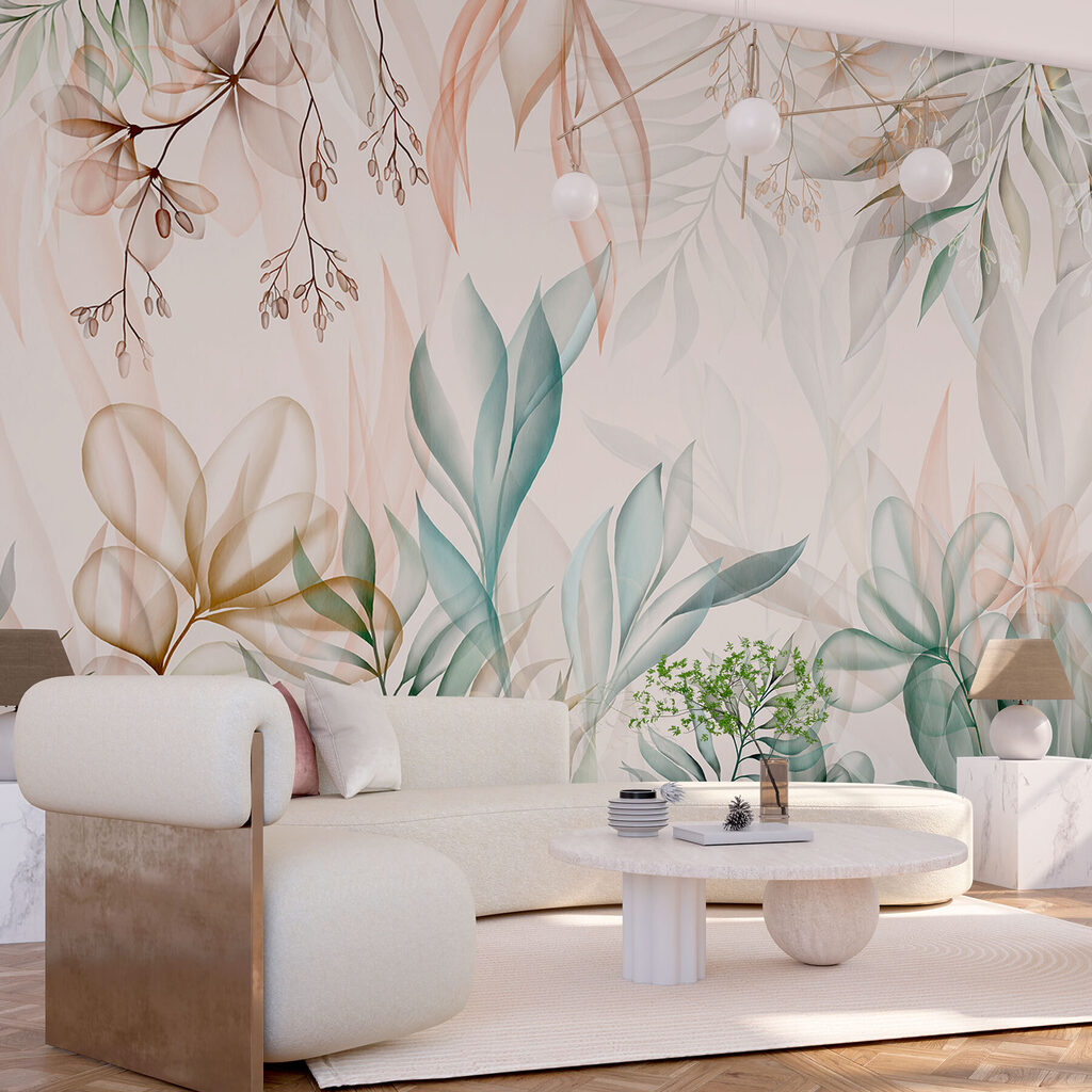 Hanging branches in pastel — interior 3