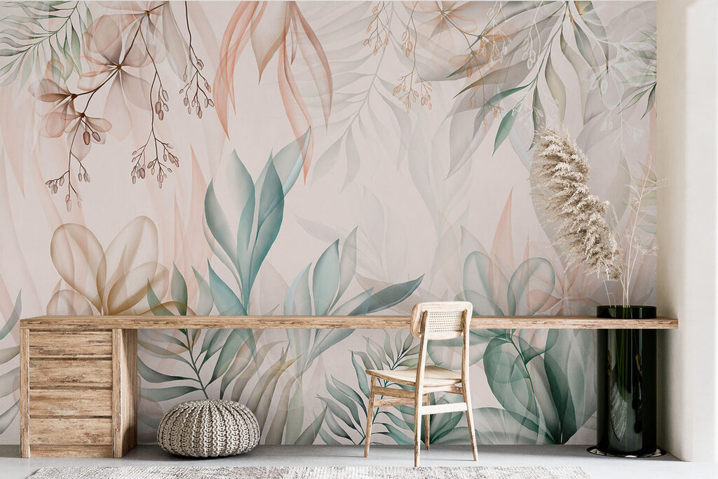 Hanging branches in pastel — interior 4