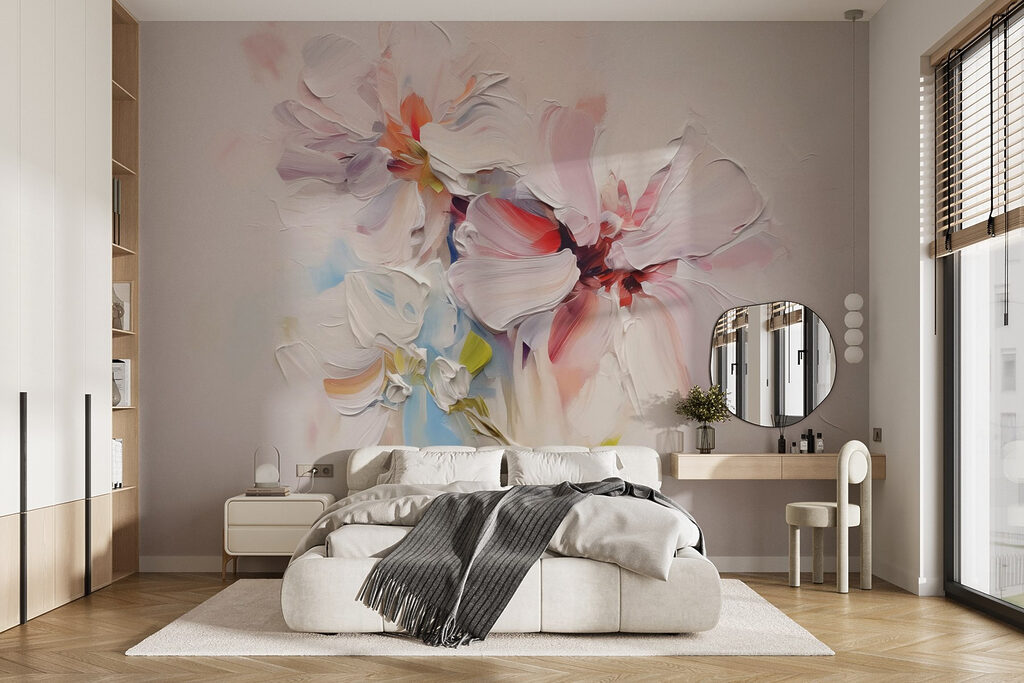 Flowers in thick paint — interior 1