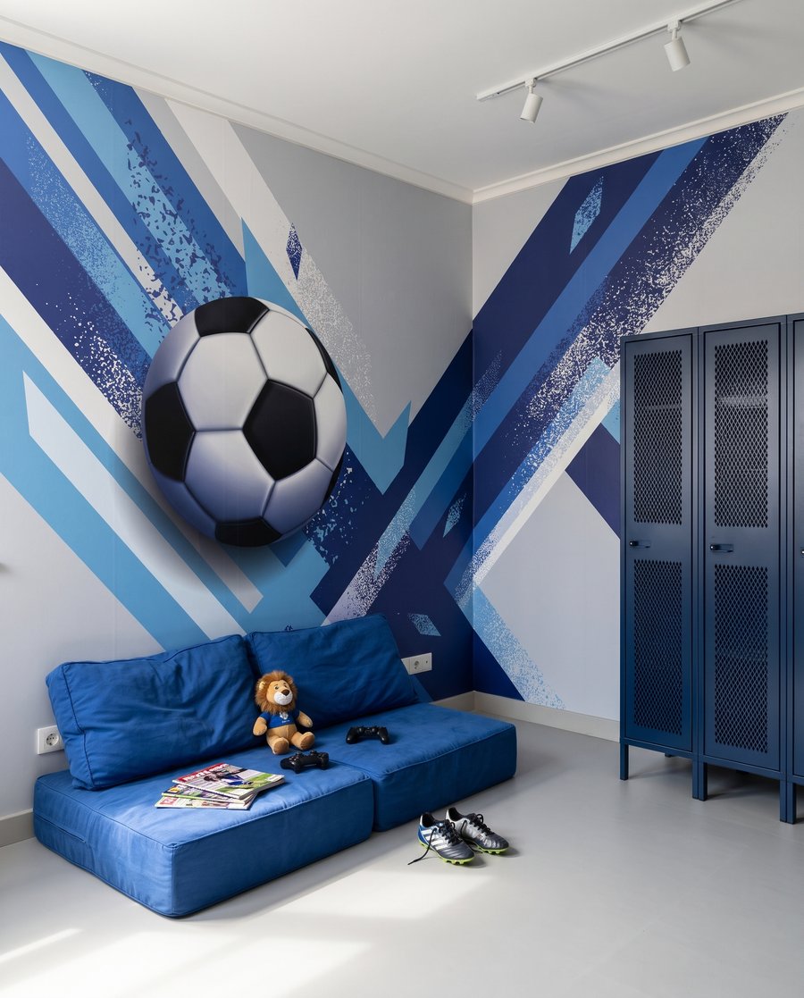 Football Crossroads in an interior