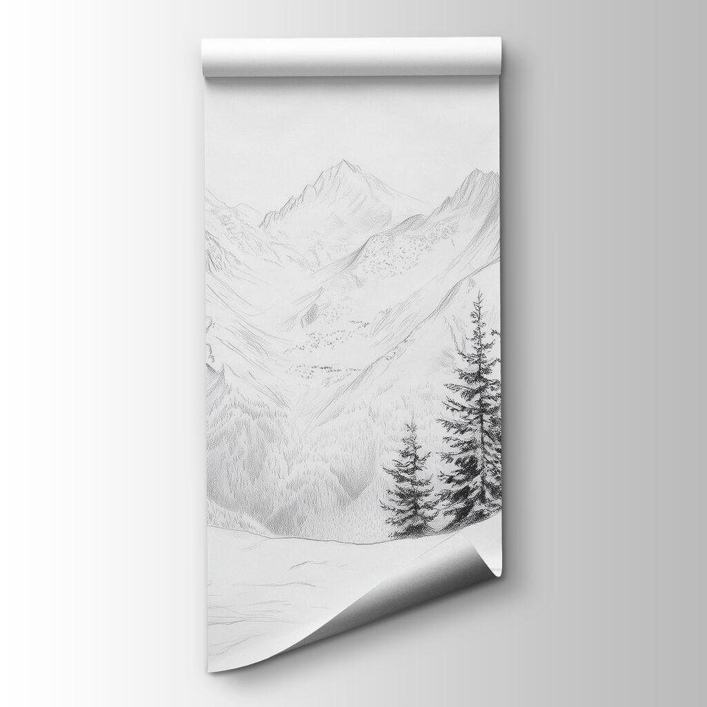 Winter Mountain Lines — product view