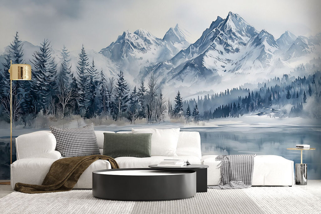 Winter Lake Mirror in an interior