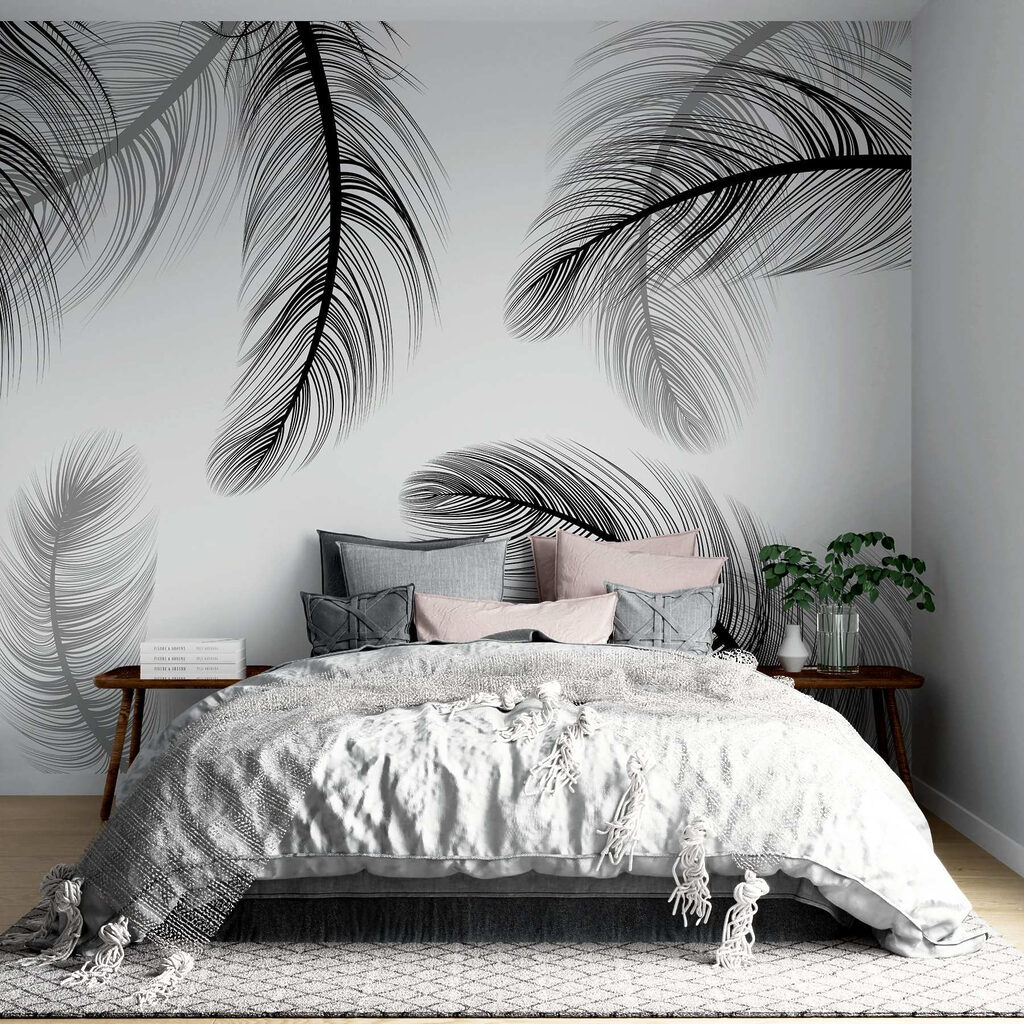 Floating Feather Pattern in an interior