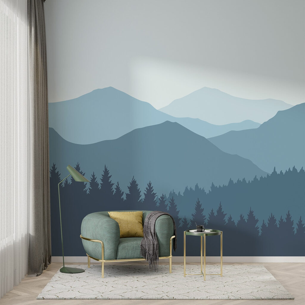 Mountain Layers in an interior