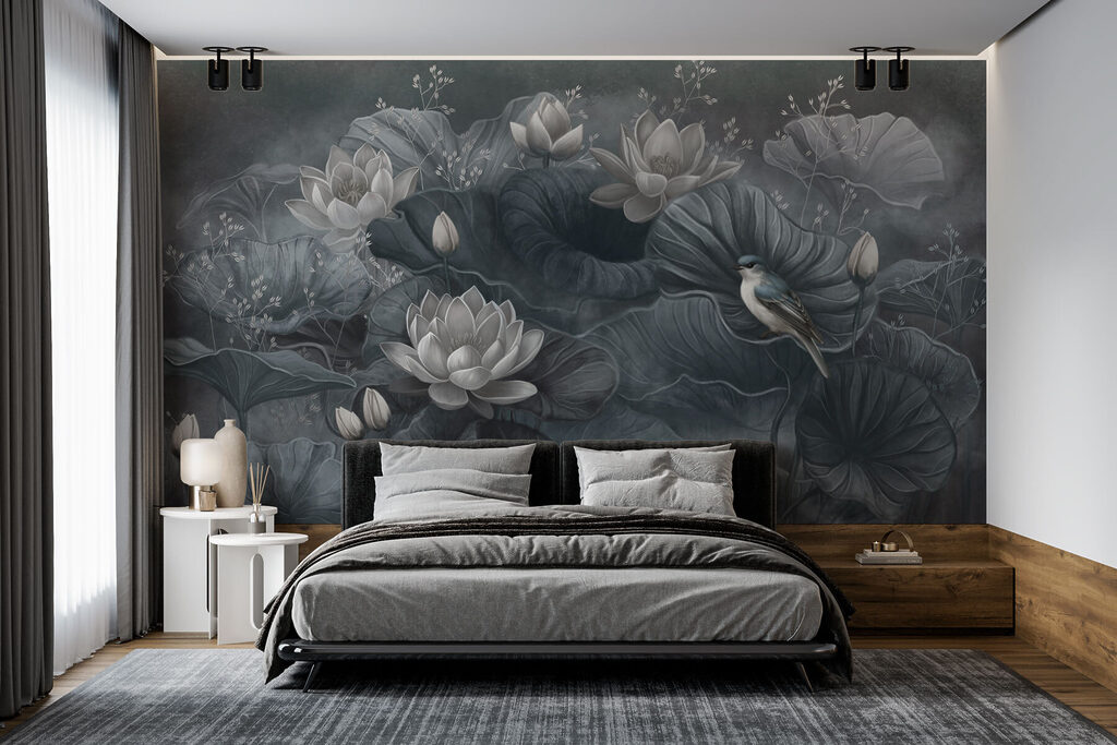 Dark lotus flowers — interior 1