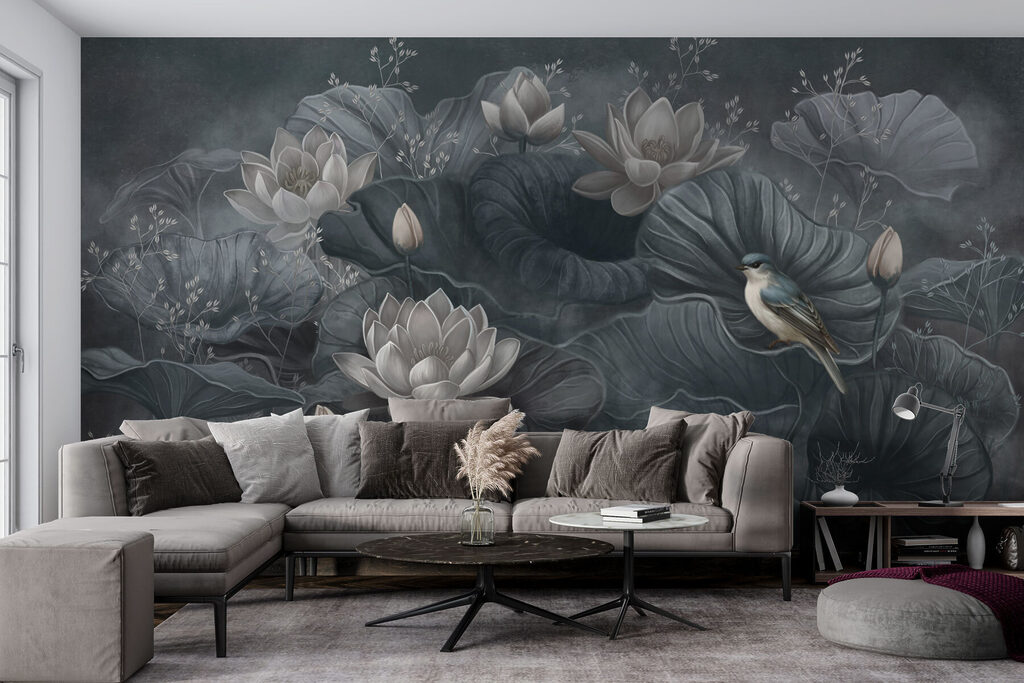 Dark lotus flowers — interior 3