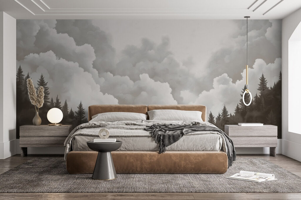 Clouds Above the Forest in an interior